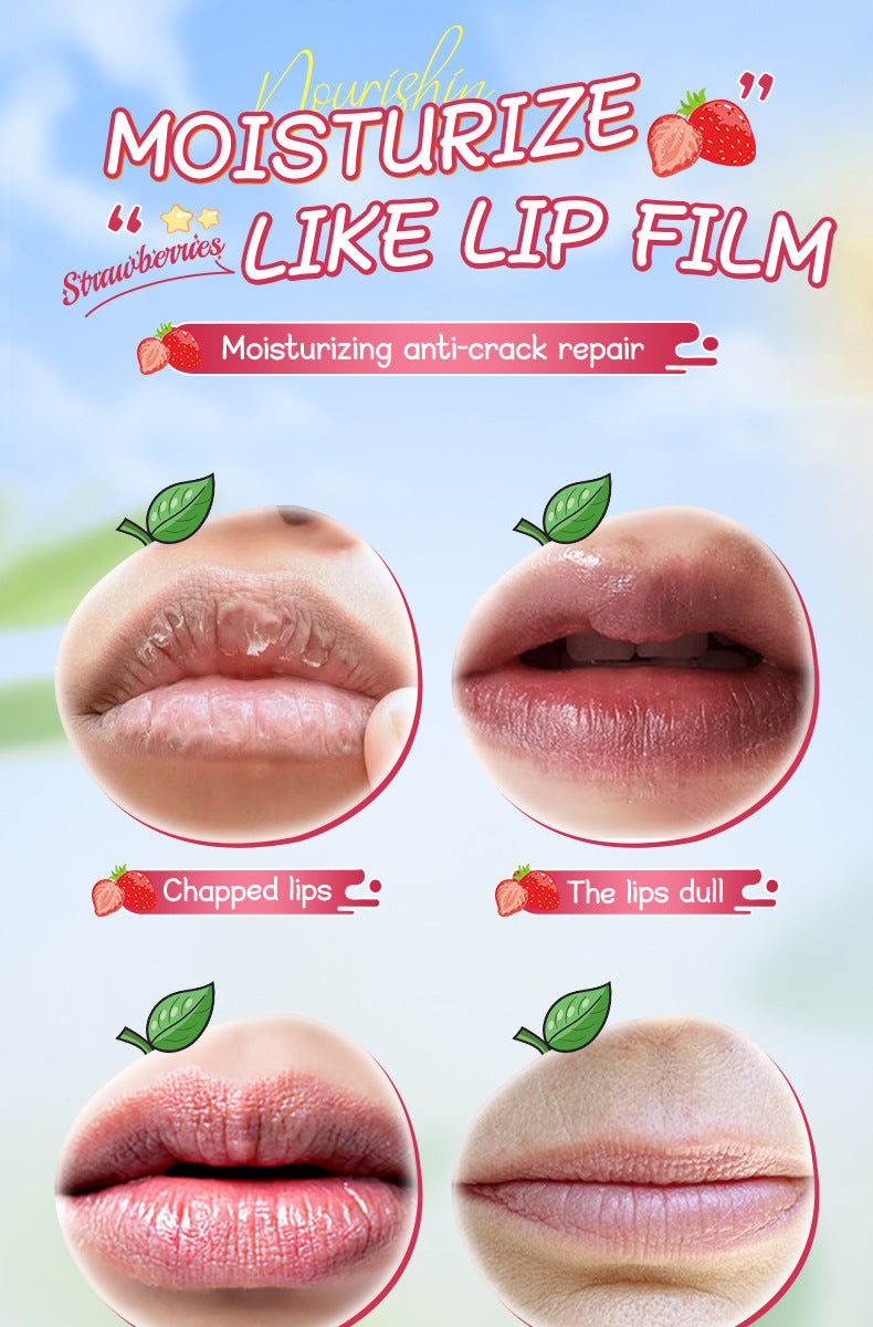 Fruit Filled Temperature Changing Lip Balm SADOER Hydrating Moisturizing Temperature Changing Lip Balm for Foreign Trade