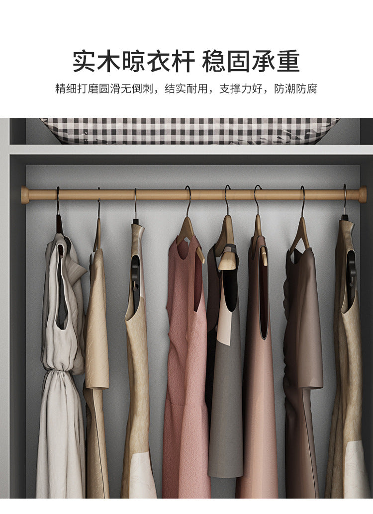 Light Luxury Glass Door Wardrobe Modern Home Bedroom Cloakroom Custom Processing Assembly Wardrobe Storage Large Wardrobe