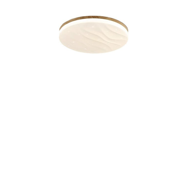 Starry Sky Living Room Lamp Modern Simple Elegant Nordic High-end Ceiling Lamp Japanese Style Living Room Main Lamp Natural Wood Style Lighting Fixture