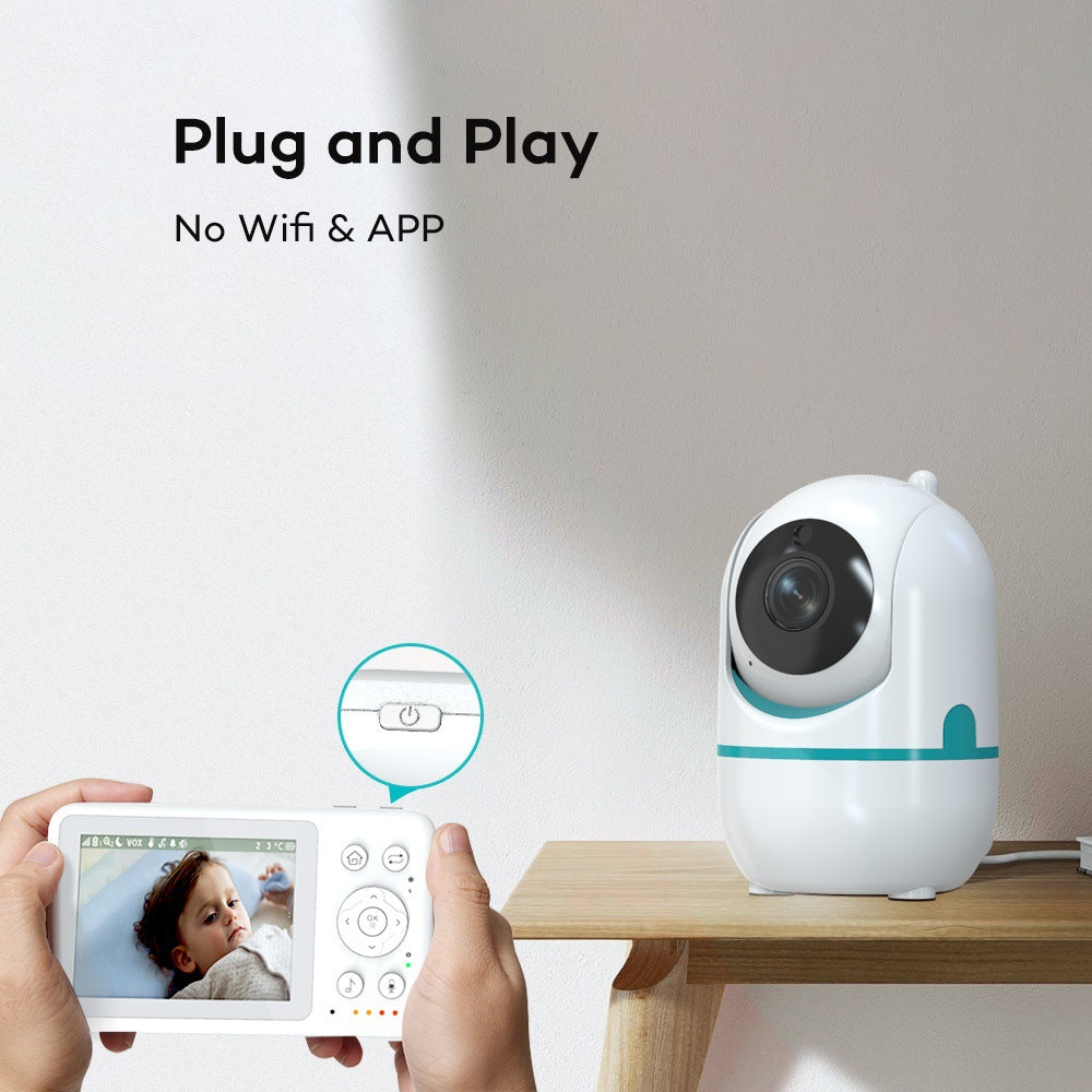 Baby Monitor3.2Inch Wireless Shaking Head Care Device HD Quality Monitor