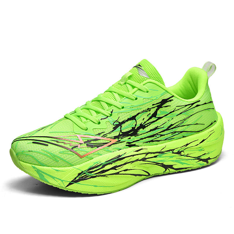 Zhi Jing5Generation pro Full-length Carbon Plate Casual Versatile Running Shoes for Teenagers Professional Lightweight Breathable Shock-absorbing Sports Shoes