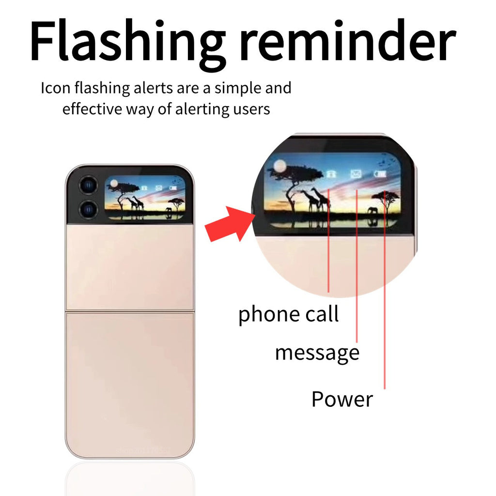 Flip Phone Mini Folding Flip Elderly Button2G Functional Phone Personalized Backup Phone A70PRO