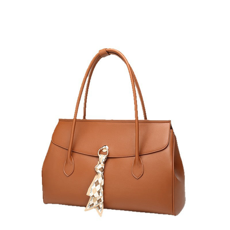 European and American New Fashion Simple Large Capacity Hand Carrying Boston Bag Women's Travel Bag Fashion All-Match Shoulder Underarm Bag
