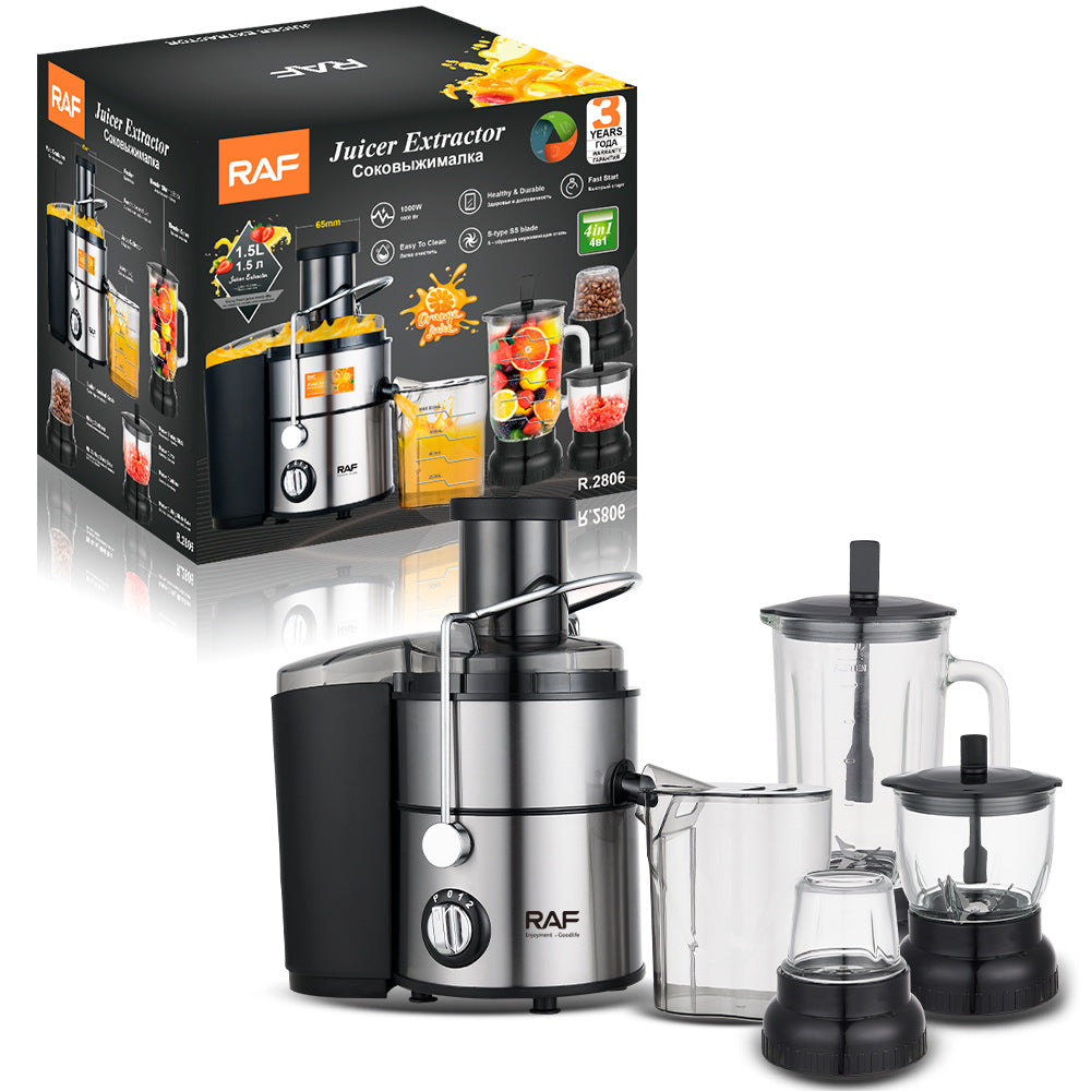 RAF Stainless Steel Juicer Children's Fruit Juice Machine/l Cooking Machine/Juicer Extractor with Juice and Pulp Separation R.2806