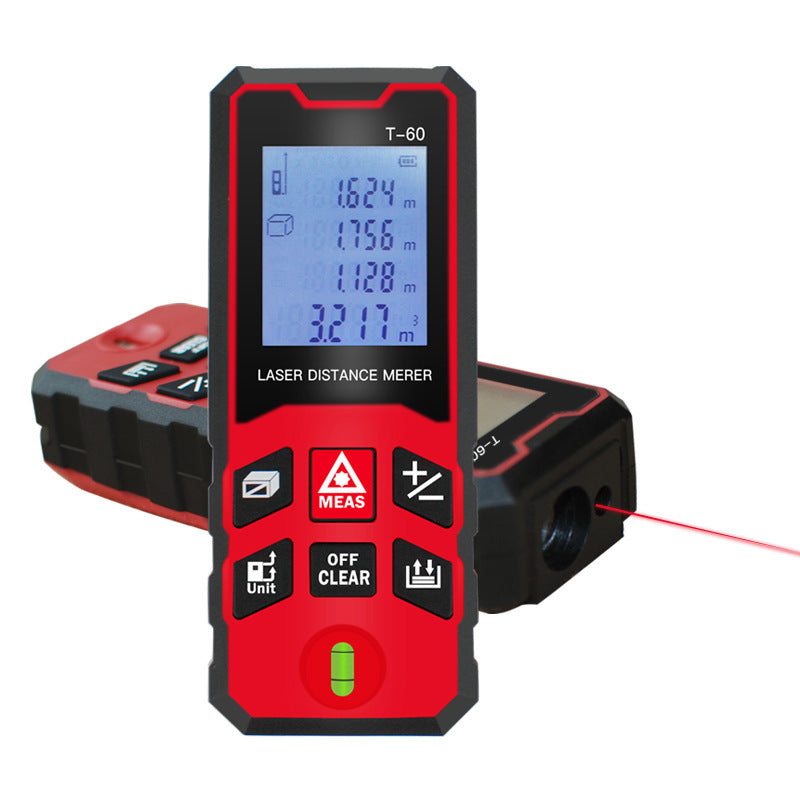 Handheld Laser Distance Meter Infrared Measuring Ruler Electronic Ruler High Precision Room Measuring Instrument Distance Measuring Device T