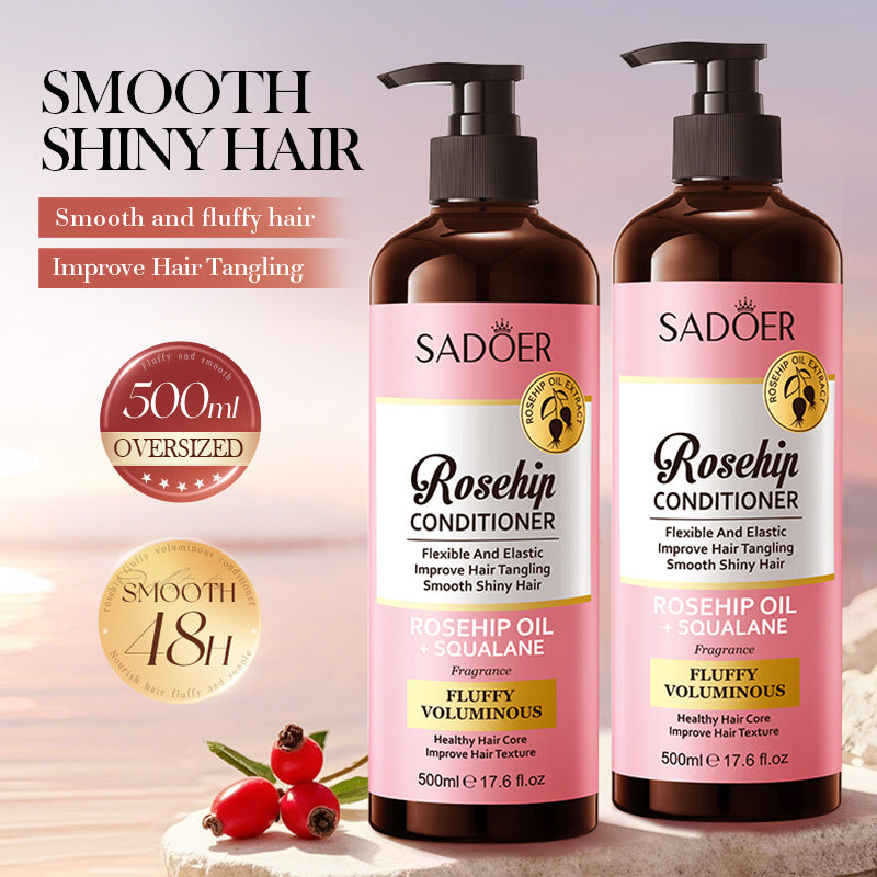 Hair Conditioner500ml Rosehip Oil Fluffy, Rich, Moisturizing and Nutritious Hair Mask Export Manufacturer Wholesale