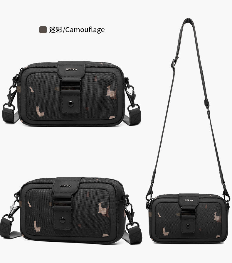 Men's Crossbody Bag High-End Single Shoulder Bag Portable Small Bag Waterproof Oxford Cloth Mini Men's Bag Trendy Style