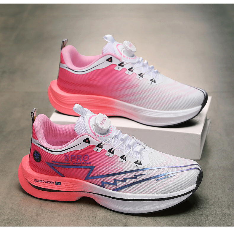 2025New8pro Full Palm Carbon Plate Racing Shock Absorption Running Shoes Men and Women Couples Rotating Buckle Youth Shoes Sports