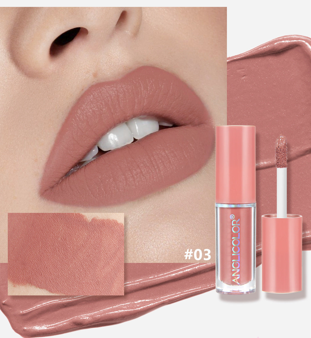 12Color Lip Glaze Set Velvet Matte Matte Lip Gloss Non-Fading Liquid Lipstick European and American Makeup