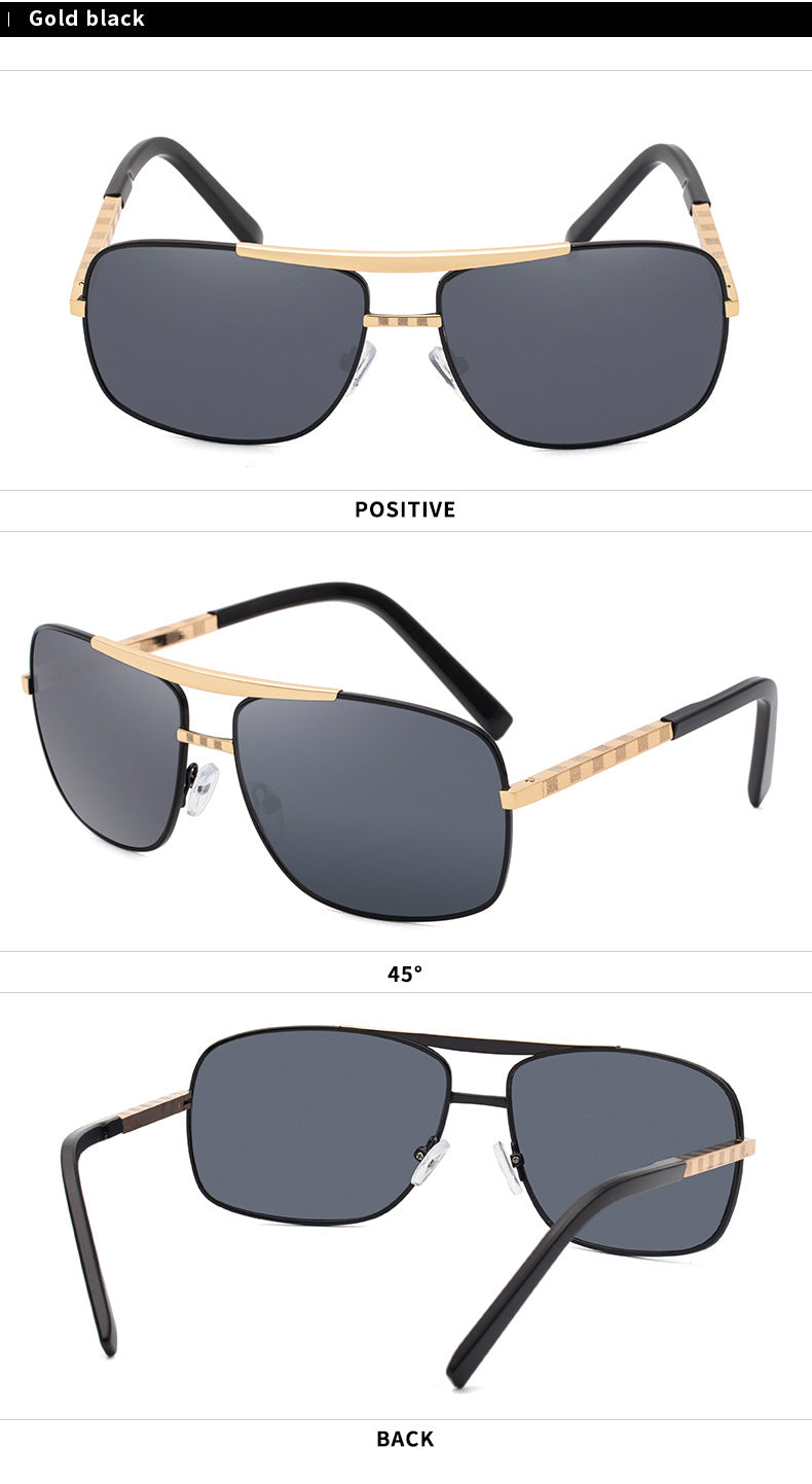 New style sunglasses for men ATTITUDE Vintage Square Frame Slingshot Sunglasses Trendy Men Street Style Fashion shades