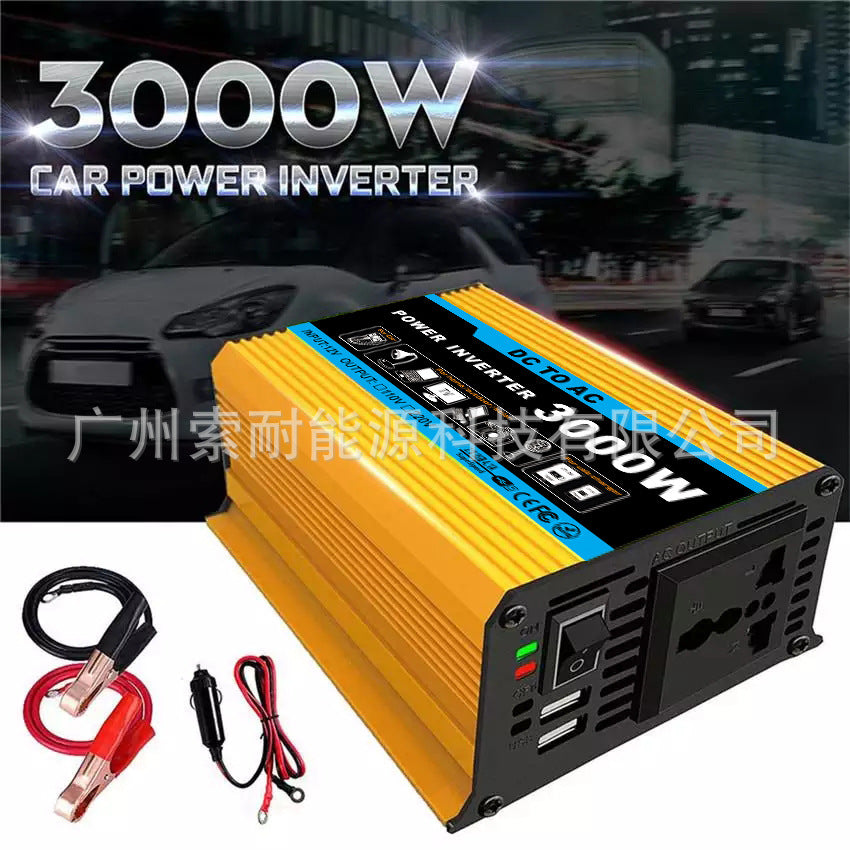 Vehicle Inverter300W 12V Turn110V/220V Double USB Mouth car power inverter