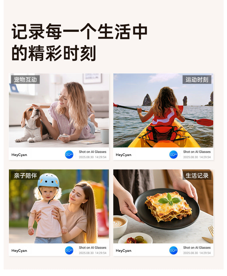 M02Smart Glasses80010000 Pixel Camera with Charging Case and Image Stabilization for Video Recording Ai Real-Time Translation32GB Memory