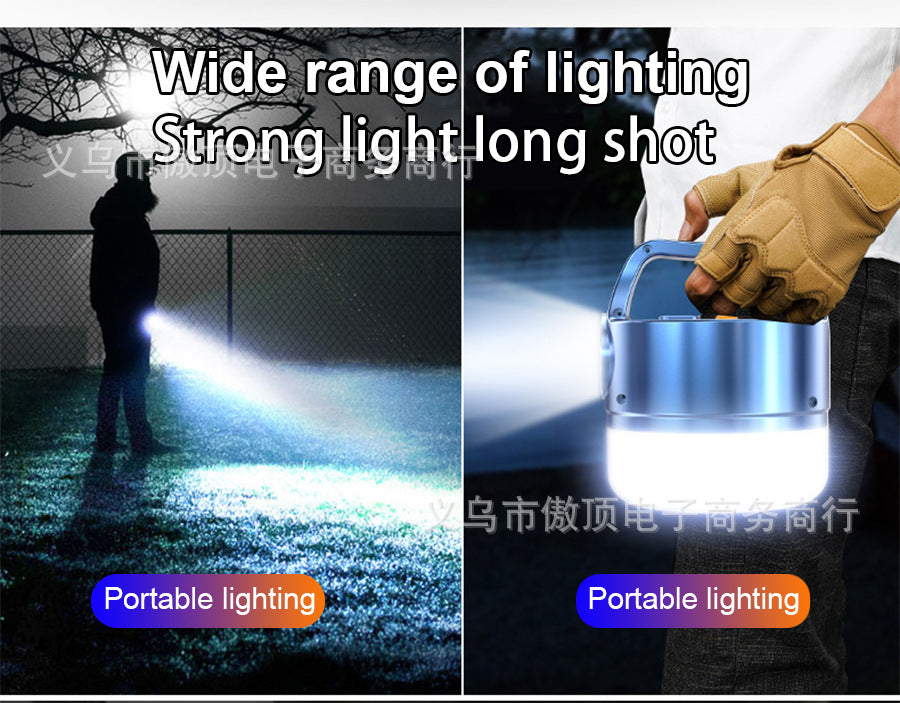 New tent light outdoor waterproof camping lamp LED Campsite Lamp USB Rechargeable Home Power Outage Emergency Light Flashlight