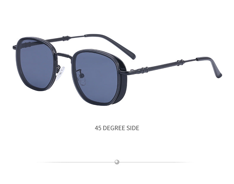 Vintage Steampunk Sunglasses for Men Small Square Frame Sunglasses Trendy Sunglasses Wholesale Driving Glasses shades
