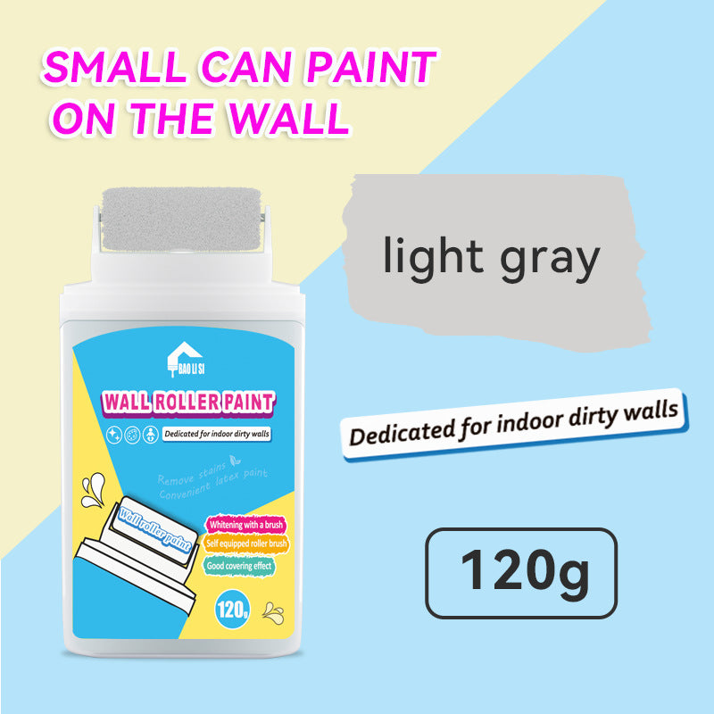 Wall Small Roller Brush Paint Cocoa Roller Dirty Graffiti Renovation Color Change Latex Paint Portable Water-Based Interior Wall Paint