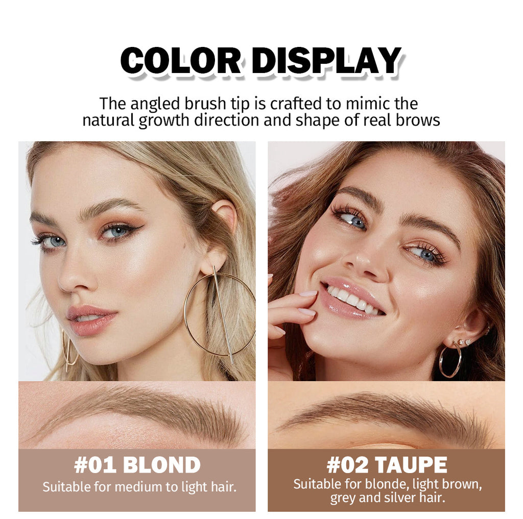 Hot-Selling Eyebrow Dye Cream Upgraded Version Press-Type Fine Brush Head Eyebrow Cream Waterproof Smudge-Proof Wild Eyebrow Pencil