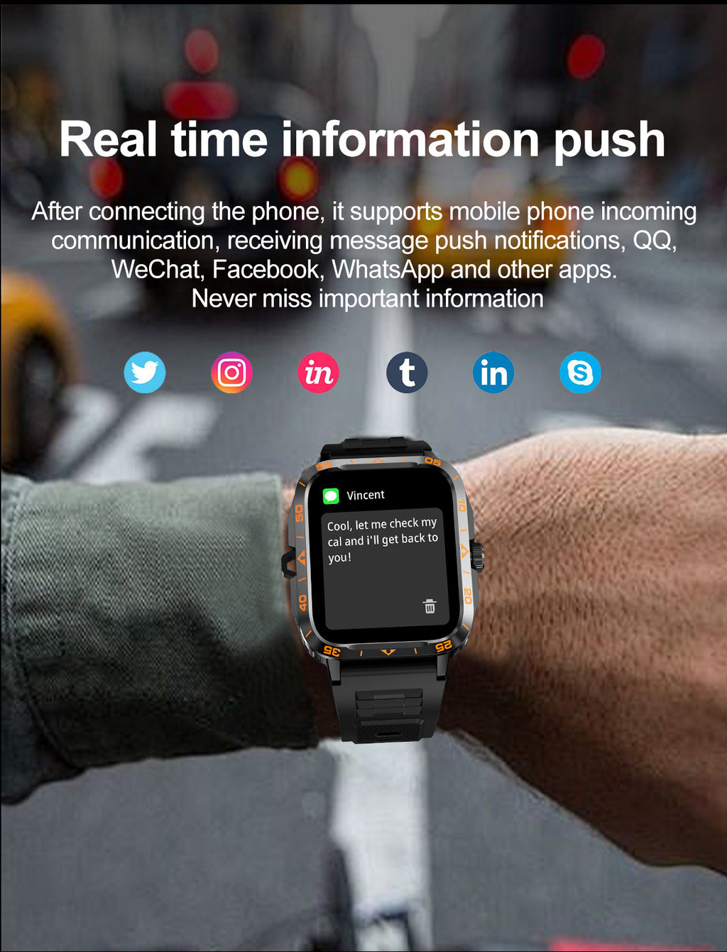 ZW59Smart Watch Bluetooth Call True Heart Rate Step Sleep Monitoring Blood Pressure Message Reminder Flashlight Sports