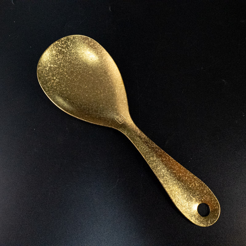 Pure Titanium Rice Spoon Ice Flower Household Hammered Texture Rice Serving Lightweight Spoon Creative High-Value Crystal Colorful Camping Outdoor