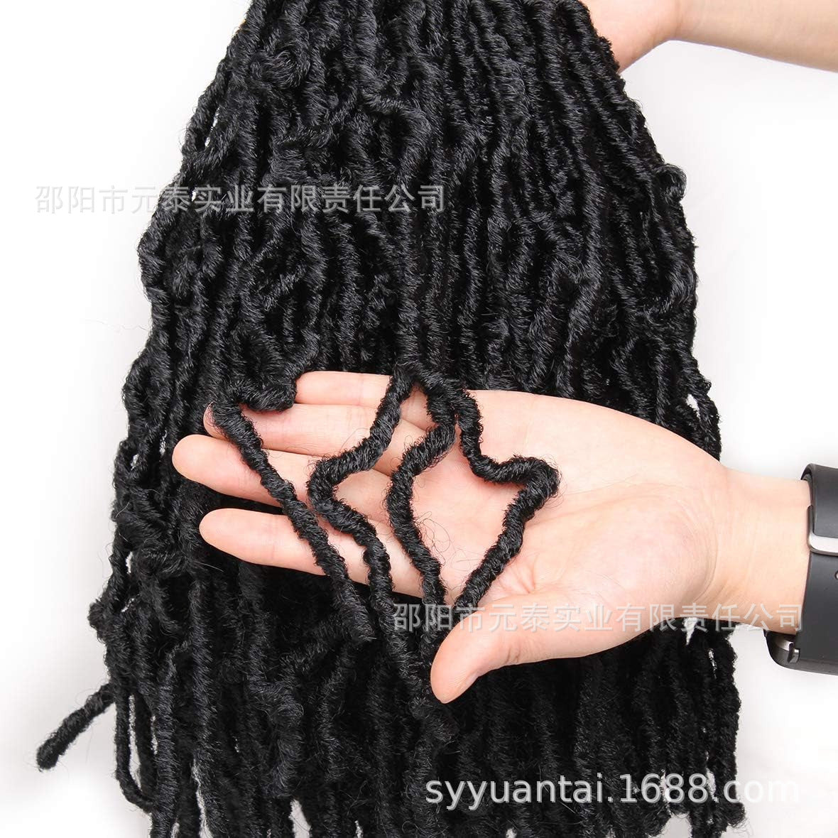 Dreadlock Wig Earthworm Curl Butterfly Faux Locs Crochet Hair African Braids Crochet Hair