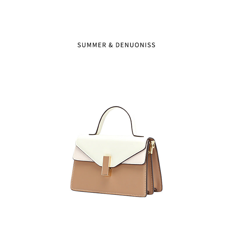 Factory Fashion Color-Block Crossbody Women's Bag Niche Versatile Handbag Elegant Small Square Bag Daily Commute Bag