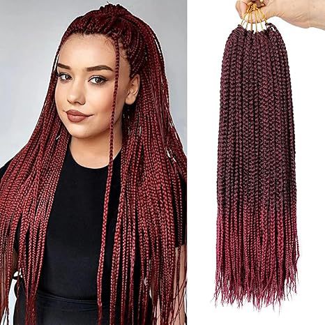 Cross-border Crochet Three-strand Braid Three strand braided synthetic hair extens