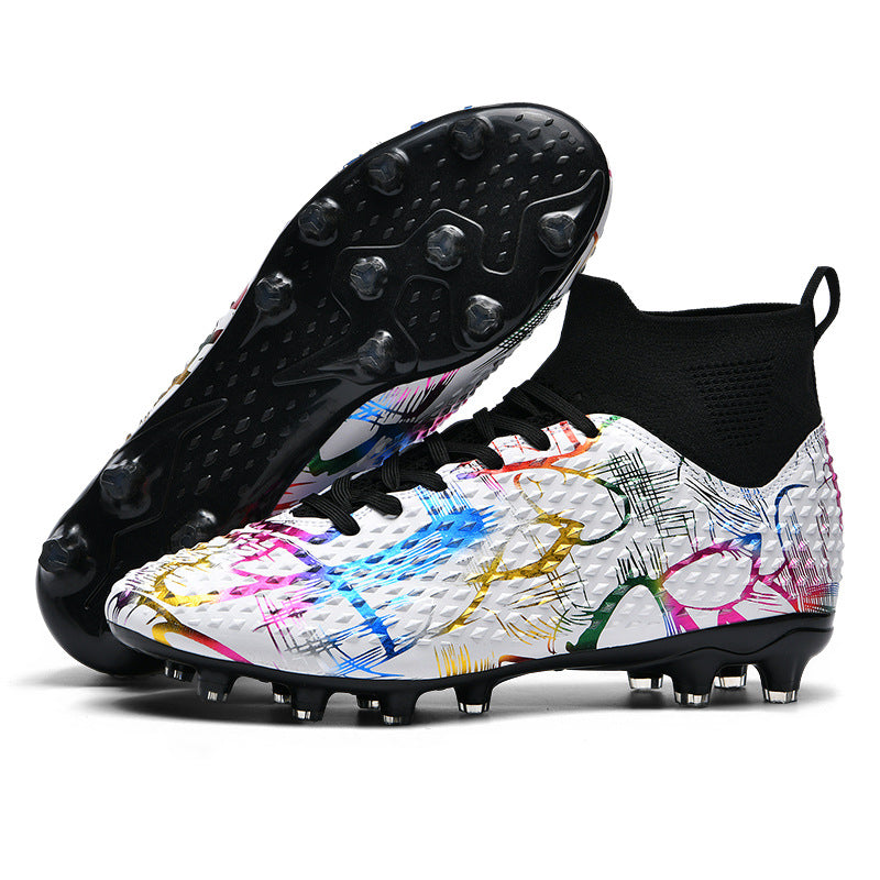 Assassin15Men's Football Shoes for Primary and Secondary School Students and Teenagers AG Spike tf Broken Nail Adult Competition Training Shoes