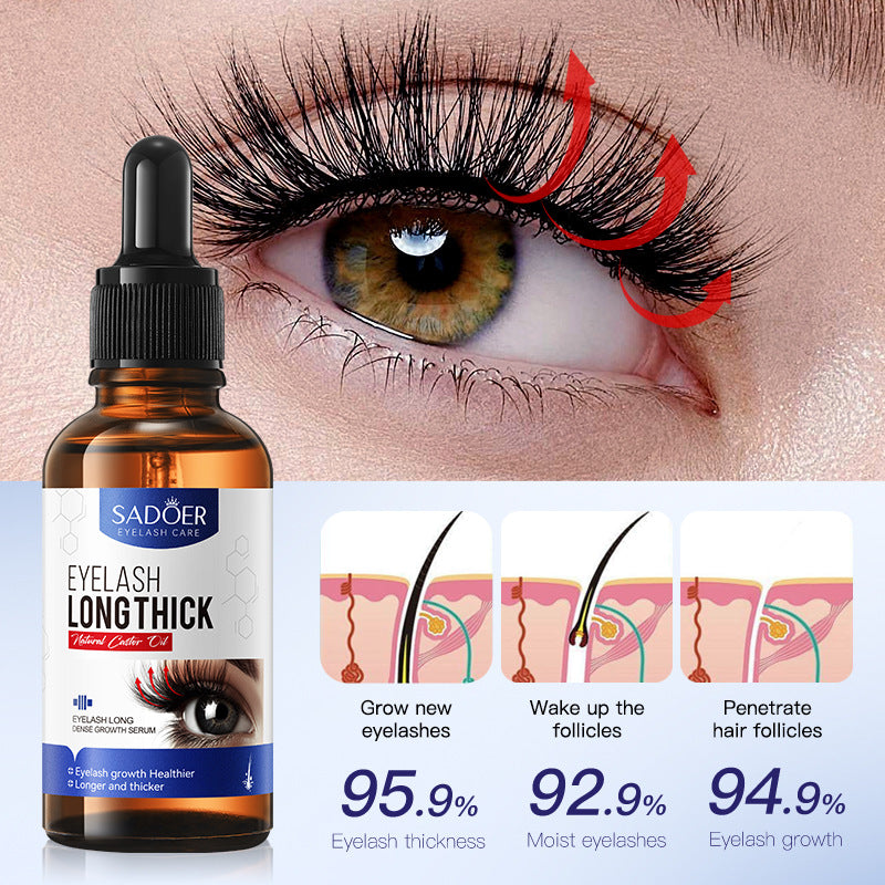 Curling Eyelashes Thick Mascara SADOER Long and Dense Essence Liquid  Wholesale