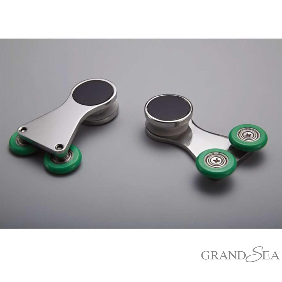 High Quality 6mm Tempered Glass Black Aluminum Frame Sliding Shower Door