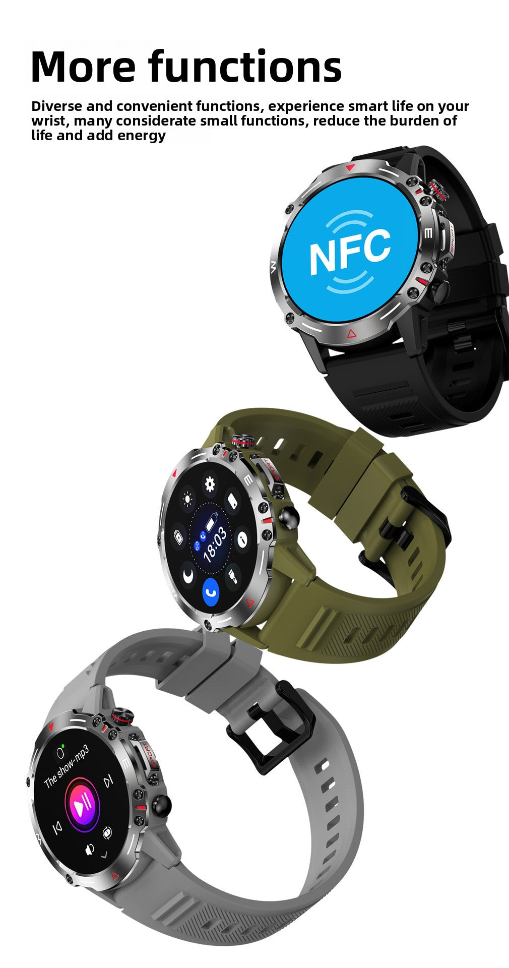 HK87Smart Watch Bluetooth Call Heart Rate Monitoring Exercise Blood Oxygen Blood Pressure AMOLED Bluetooth Version