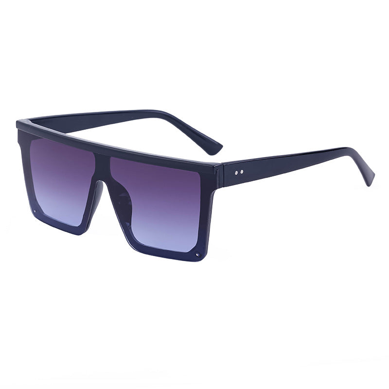 One-piece Lens Sunglasses for Men, High-end Fashion Sunglasses for Women, European and American Style Large Frame Square Glasses sunglasses