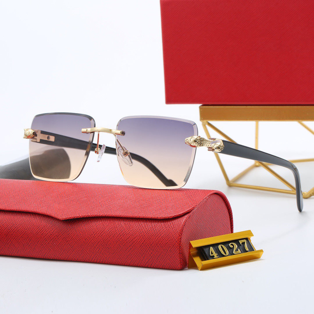 European and American Style Sunglasses Metal Sunglasses for Women Fashion UV Protection Outdoor Street Style Slimming
