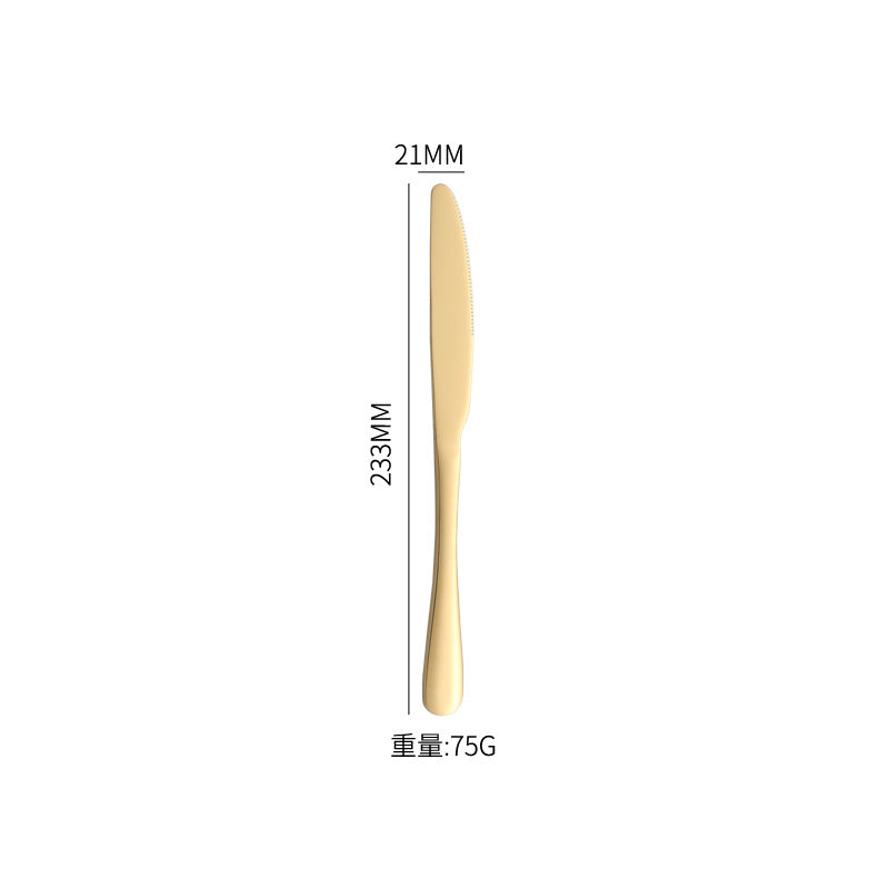 1010Stainless Steel Cutlery Western Knife Fork Spoon Set Western Restaurant Steak Knife Fork Four-Piece Gift Box