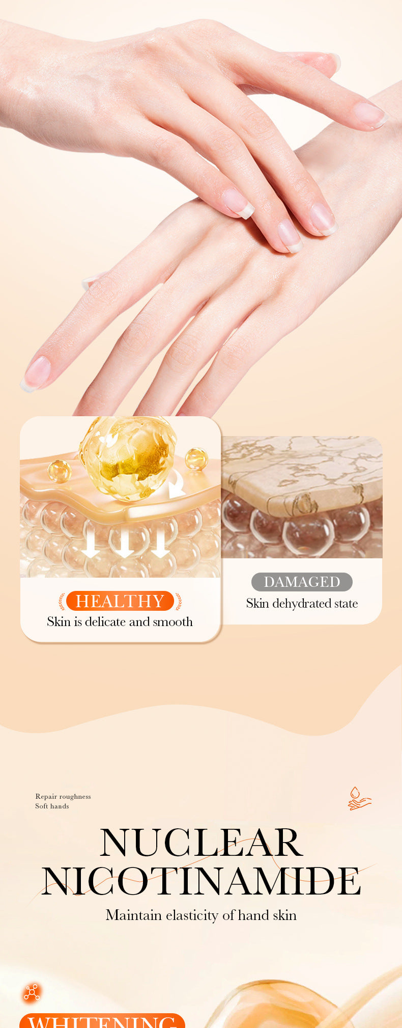 Whitening Hand Cream100gSADOER Hydrating and Moisturizing Anti-Cracking Autumn and Winter Hand Cream  Wholesale