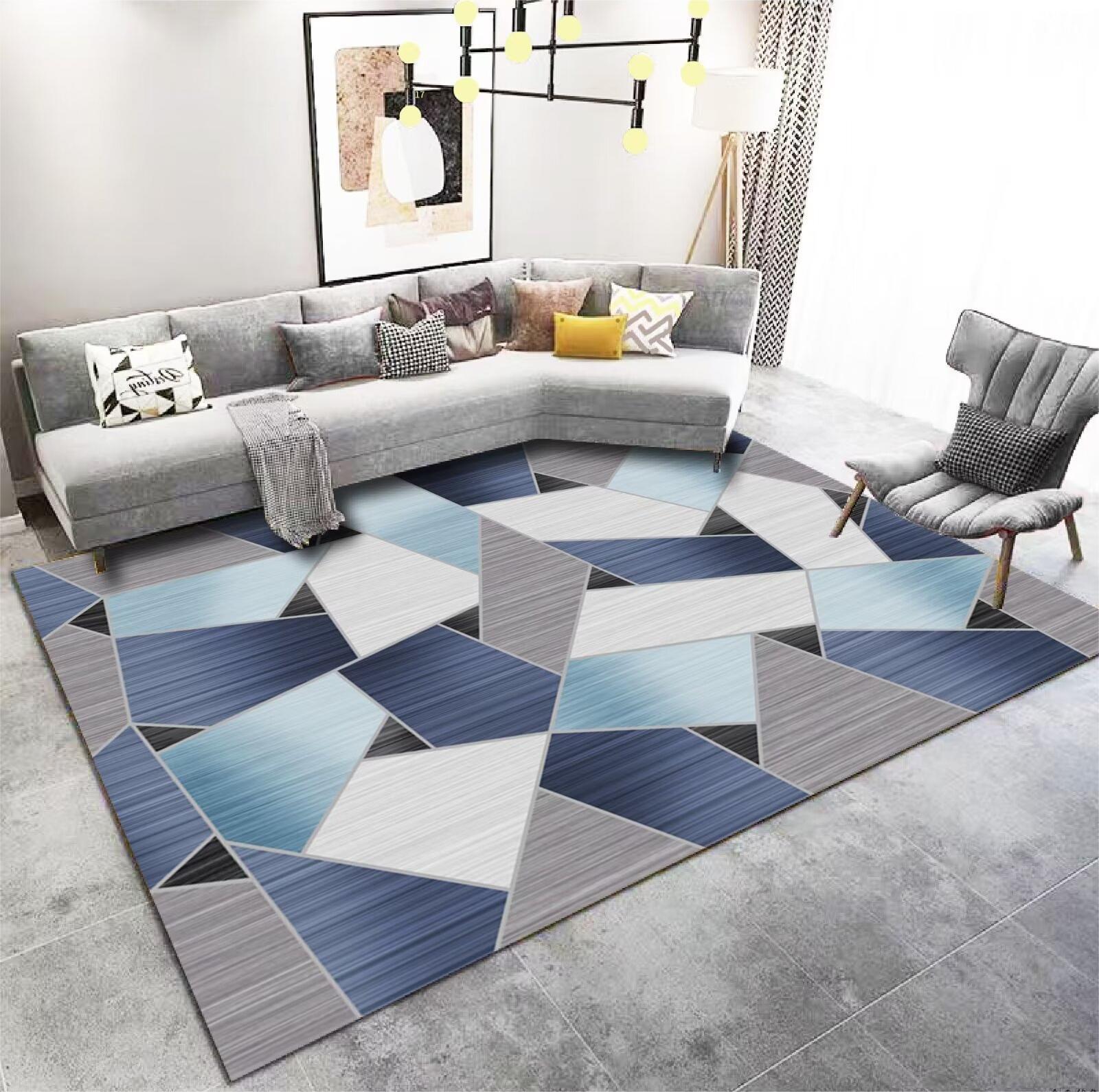 High-End Living Room Sofa Coffee Table Rug Light Luxury New Chinese Style Nordic Simple Modern Abstract Bedroom Full Carpet