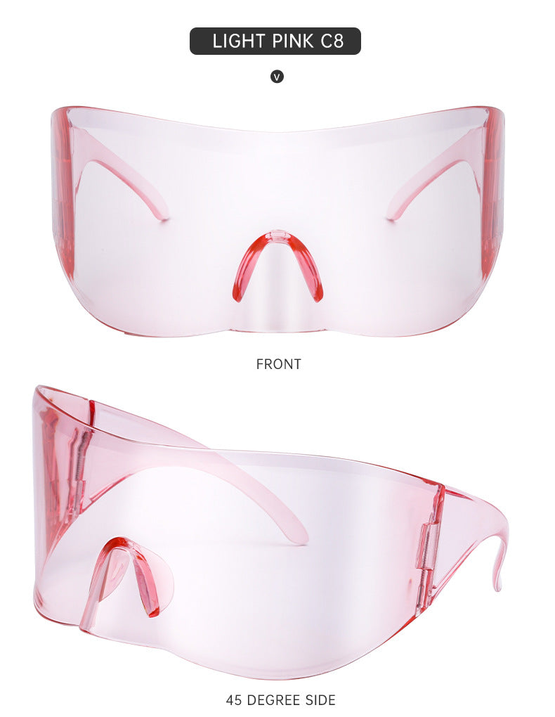 Outdoor Cycling Mercury Sunglasses for Women, European and American Style, Large Frame, Sun Protection Sunglasses for Men, Sports Windproof Glasses shades