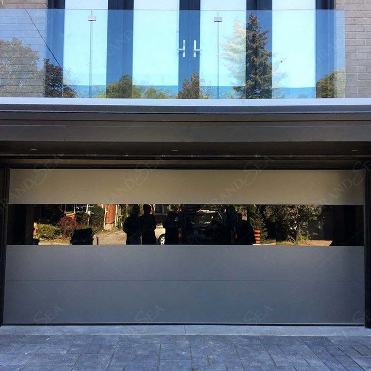 High Quality Automatic Overhead Sectional Hurricane Impact Full Board Insulated Steel Panel Aluminum Garage Doors