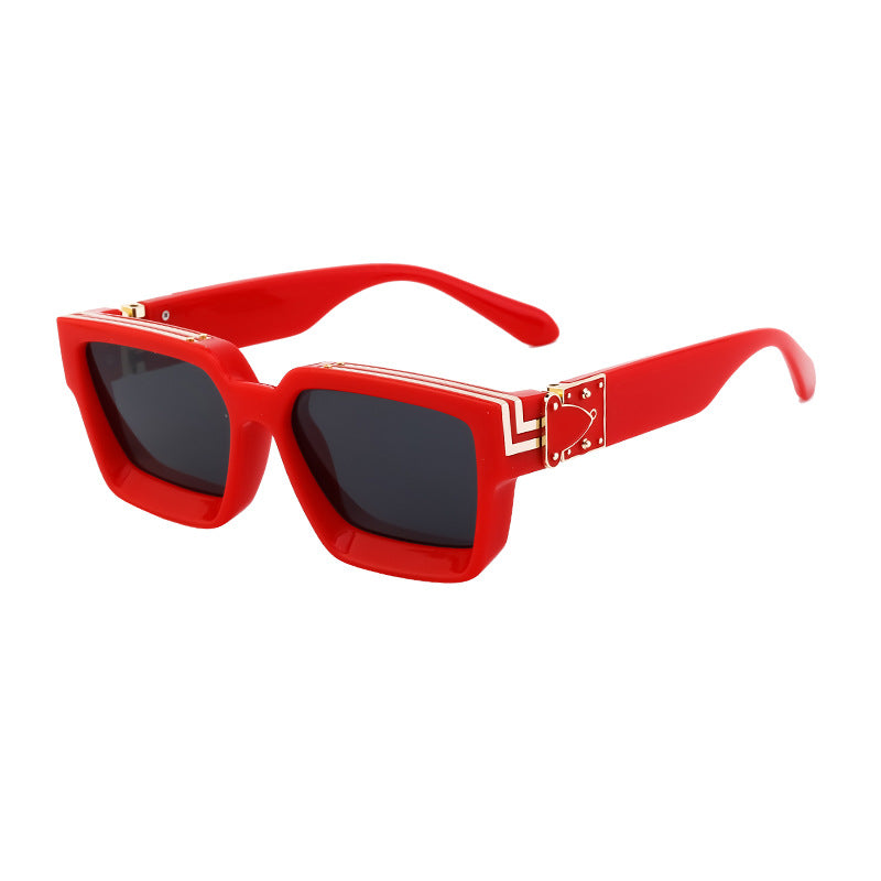 0k Billionaire Style Sunglasses Men Fashion Internet Celebrity Sunglasses Women High-end Glasses Square Frame Sunglasses