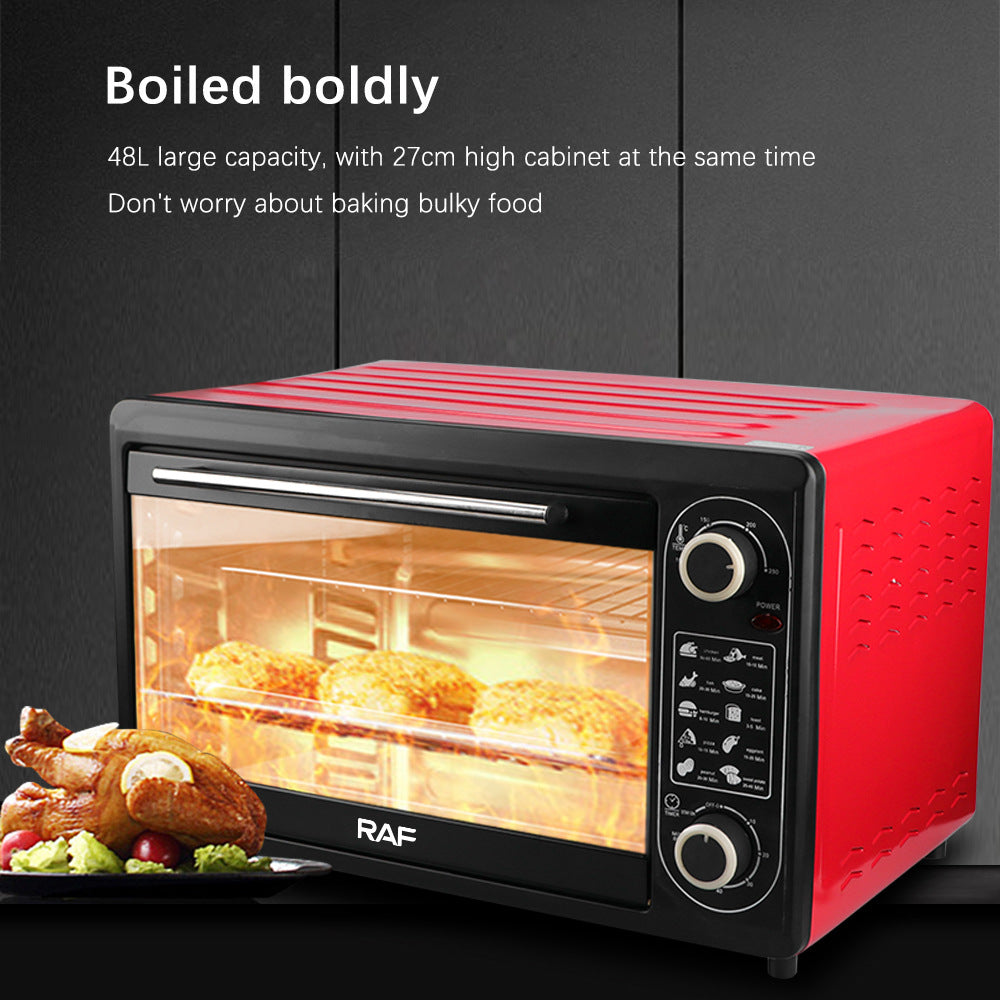 RAF European Standard48L Visual Oven French Fry Machine Cake Machine Electric Oven Household Multi-Functional Baking R.5307