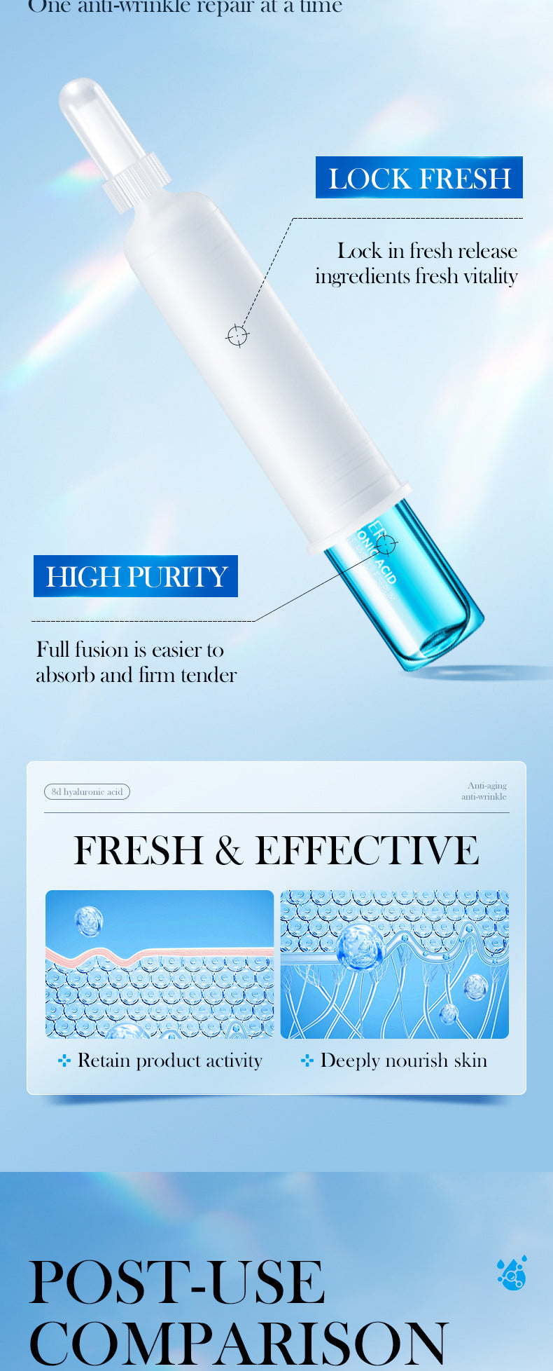 Hyaluronic Acid Face Cream SADOER8D Anti-wrinkle Hydrating Nourishing Face Cream Moisturizing and Rejuvenating  Foreign Trade Wholesale