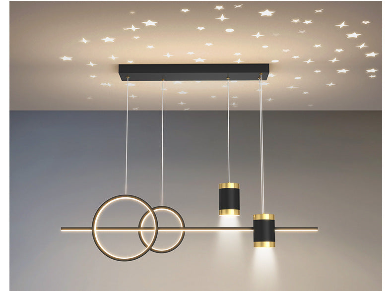 Living Room Pendant Light Modern Minimalist Lighting Internet Celebrity Light Luxury Nordic Lamp Creative Starry Sky Bedroom Bar Counter Dining Room Pendant Light