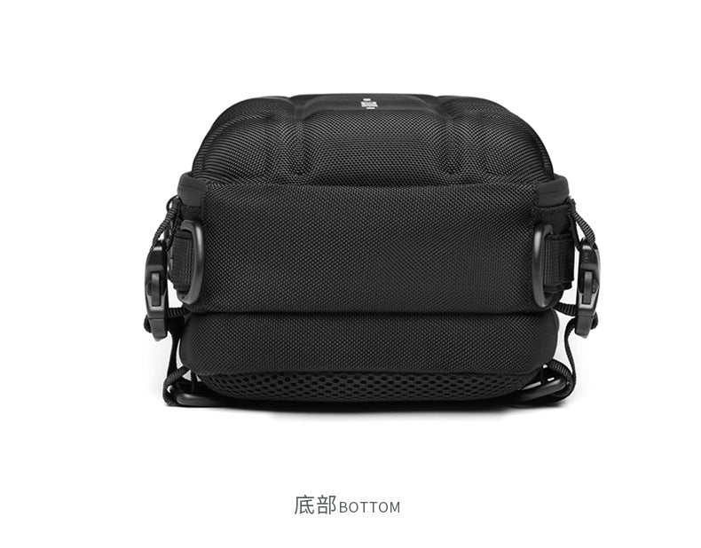 OZUKO EVA Hard Shell Chest Bag Men's Crossbody Bag Tactical Functional Waterproof Large Capacity Outdoor Cycling Bag