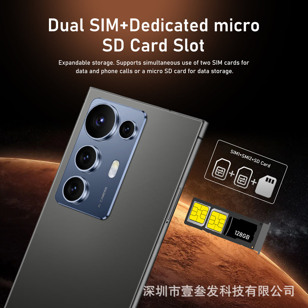 New S25 Ultra Smartphone12+512 High-end7.3Inch Large Screen Factory5G Mobile Phone