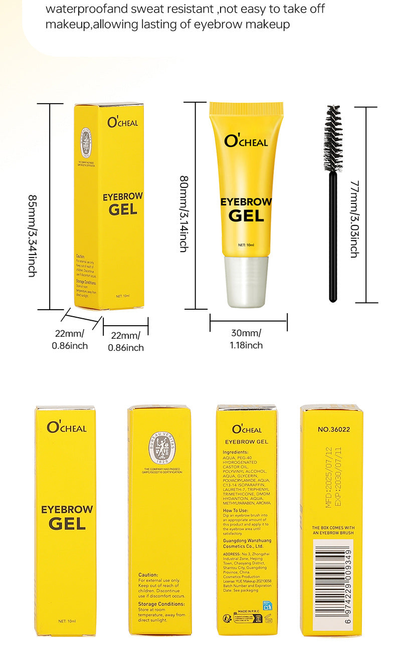 Styling Eyebrow Gel Eyebrow Styling Cream with Brush Strong Styling Eyebrow Cream Gel Eyebrow Wax