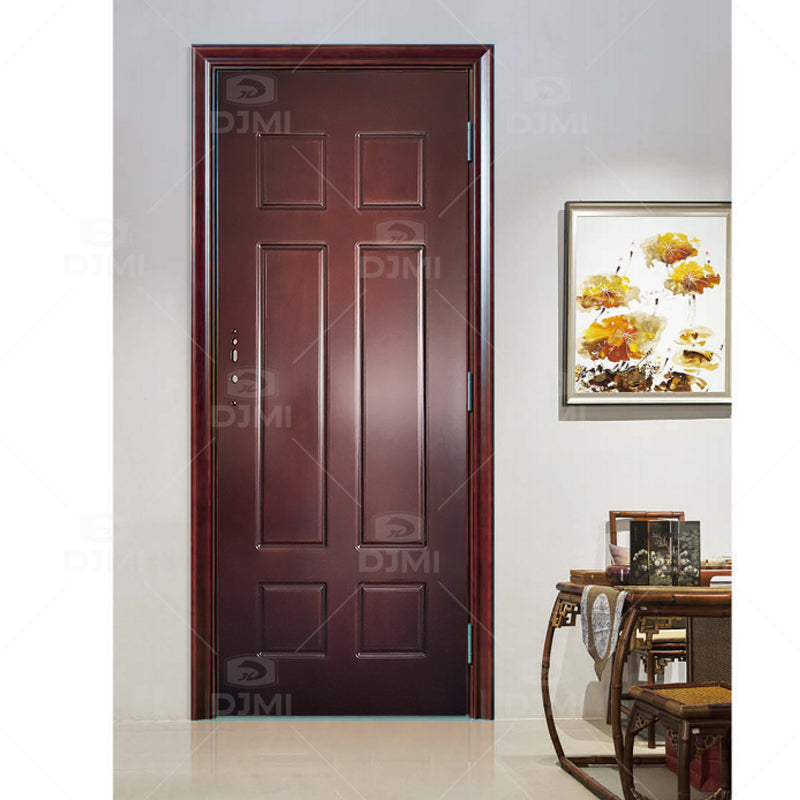 China Top Manufacturer Custom High Quality Bedroom Door Internal Room Door Design Modern Interior Wooden Door