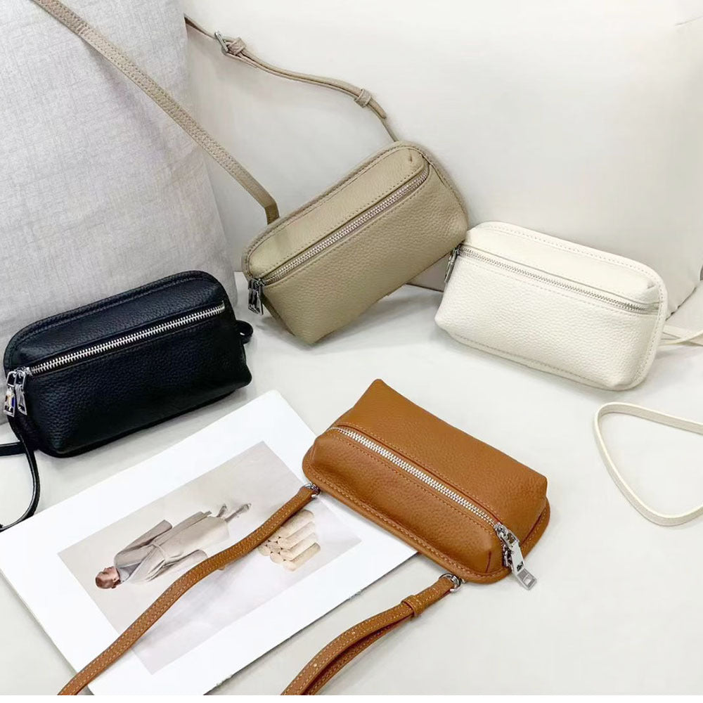 Compact and Exquisite Phone Bag for Women2025New Lightweight Simple Chest Bag Fashionable Portable Mini Crossbody Bag Small Bag