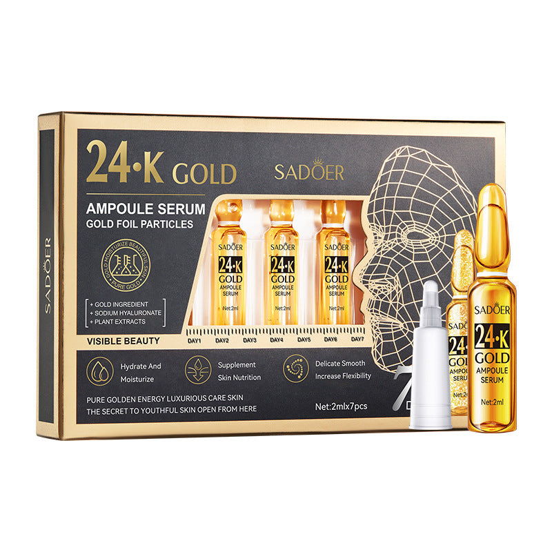 Ampoule Essence SADOER Golden Hyaluronic Acid VC Moisturizing and nourishing  Foreign Trade Live Wholesale