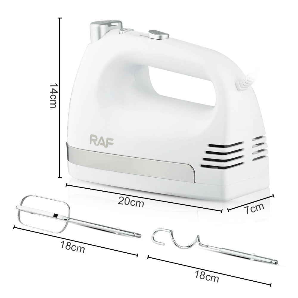 RAF European Standard Colorful Boxed Handheld Electric Egg Beater Cream Mixer R.6658