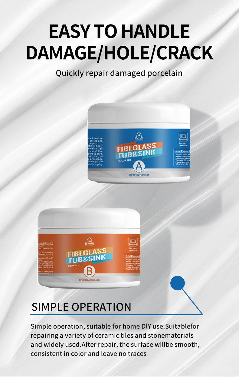 QIDAXIA Ceramic Repair Paste Household Marble Bathtub Wash Basin Bonding Glue Tile Repair Glue