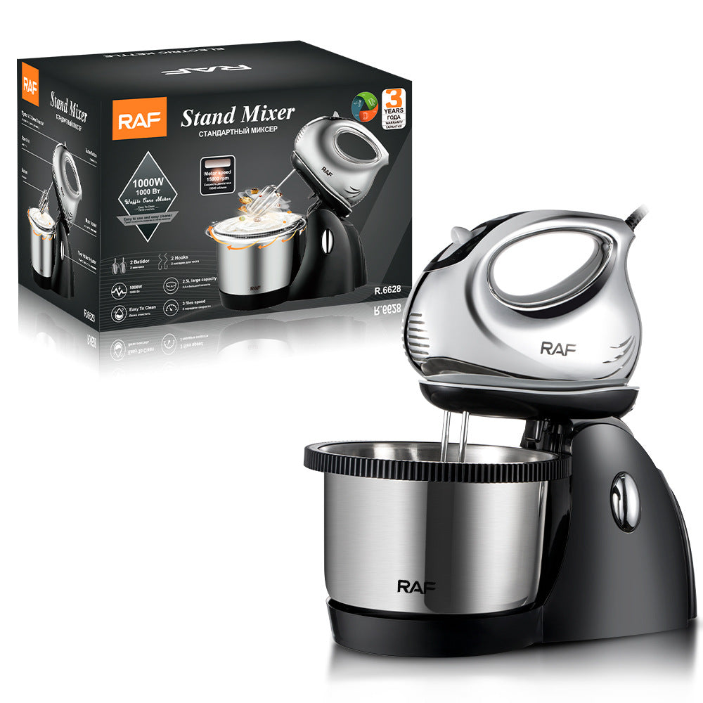 European Standard Multifunctional Household Electric Mini Egg Beater and Dough Mixer Food Processor RAF