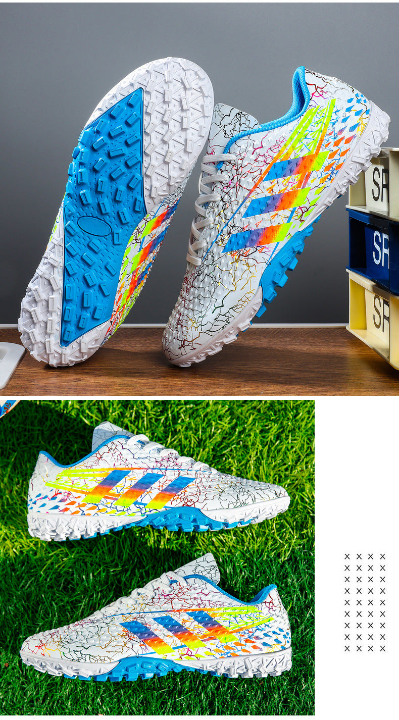 New professional football shoes for men and women AG Spike TF Broken Nail Youth Student Grassland Competition Training Shoes